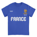 Toffs Retro Soccer Futbol France Royal T-Shirt