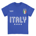 Toffs Retro Soccer Futbol Italia Royal T-Shirt