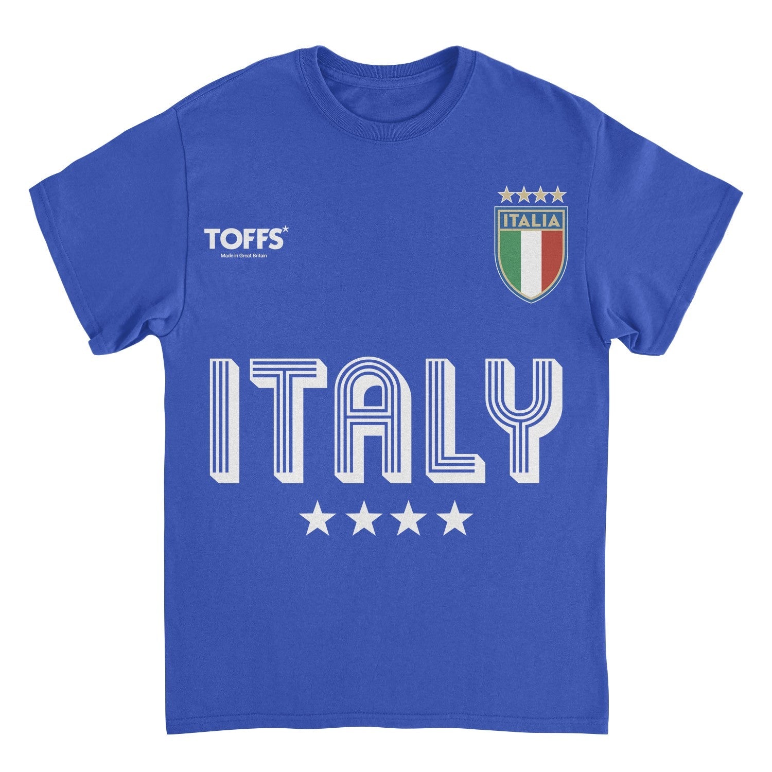 Toffs Retro Soccer Futbol Italia Royal T-Shirt