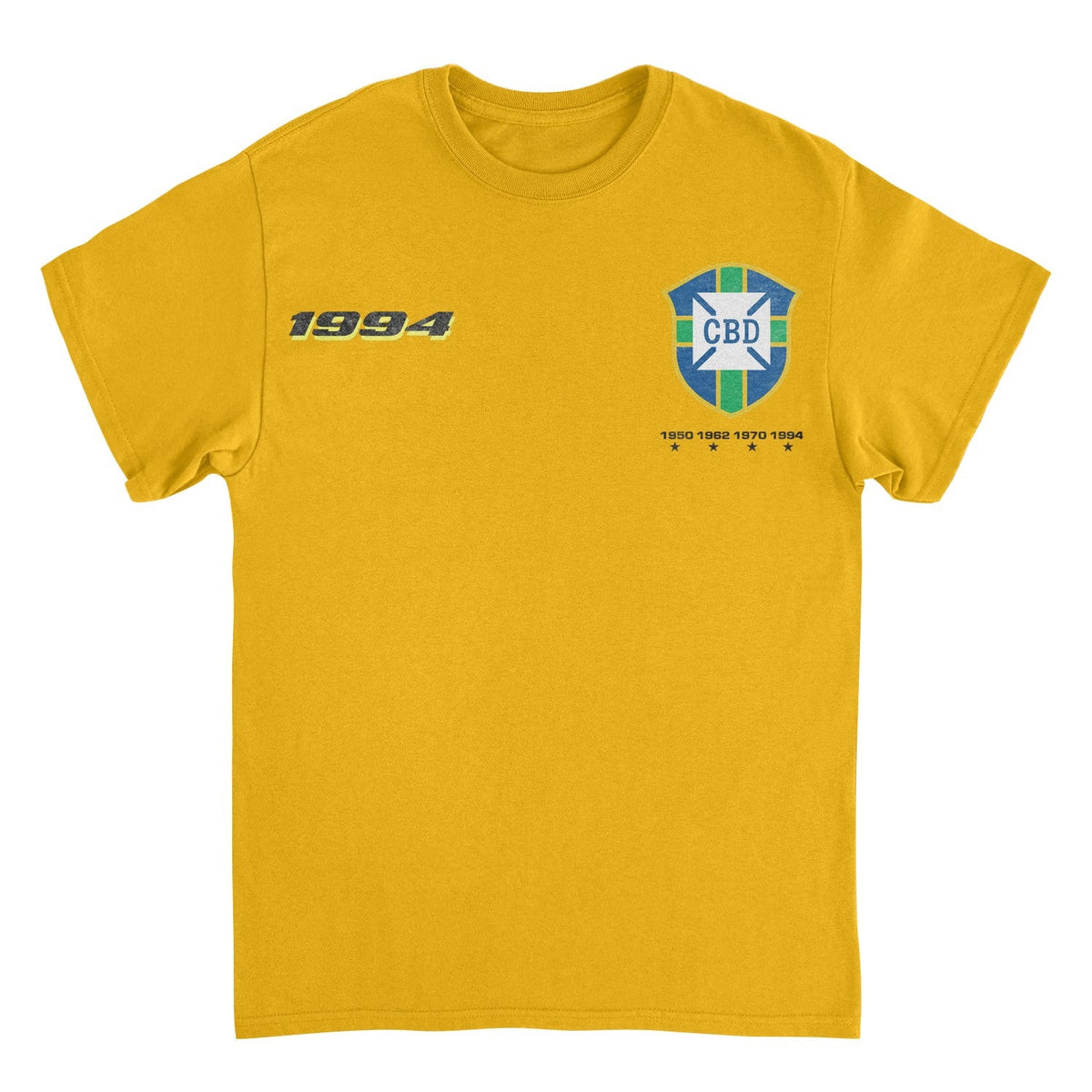 Toffs Retro Soccer Futbol CBD Toffs Gold T-Shirt