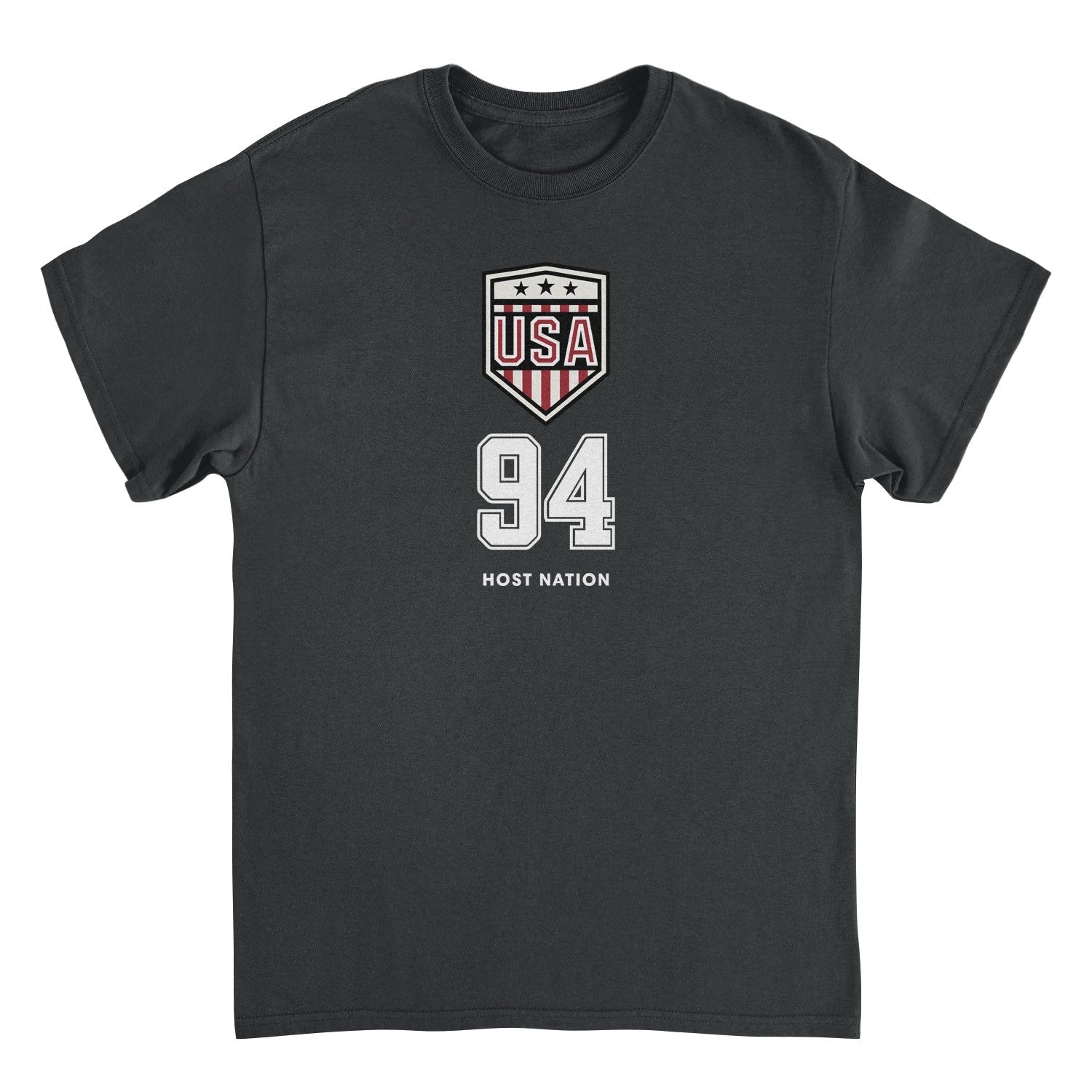 Toffs Retro Soccer Futbol USA Logo Black T-Shirt