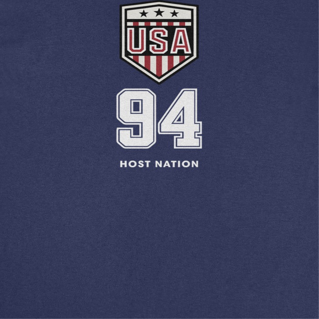 Toffs Retro Soccer Futbol USA Logo Navy T-Shirt