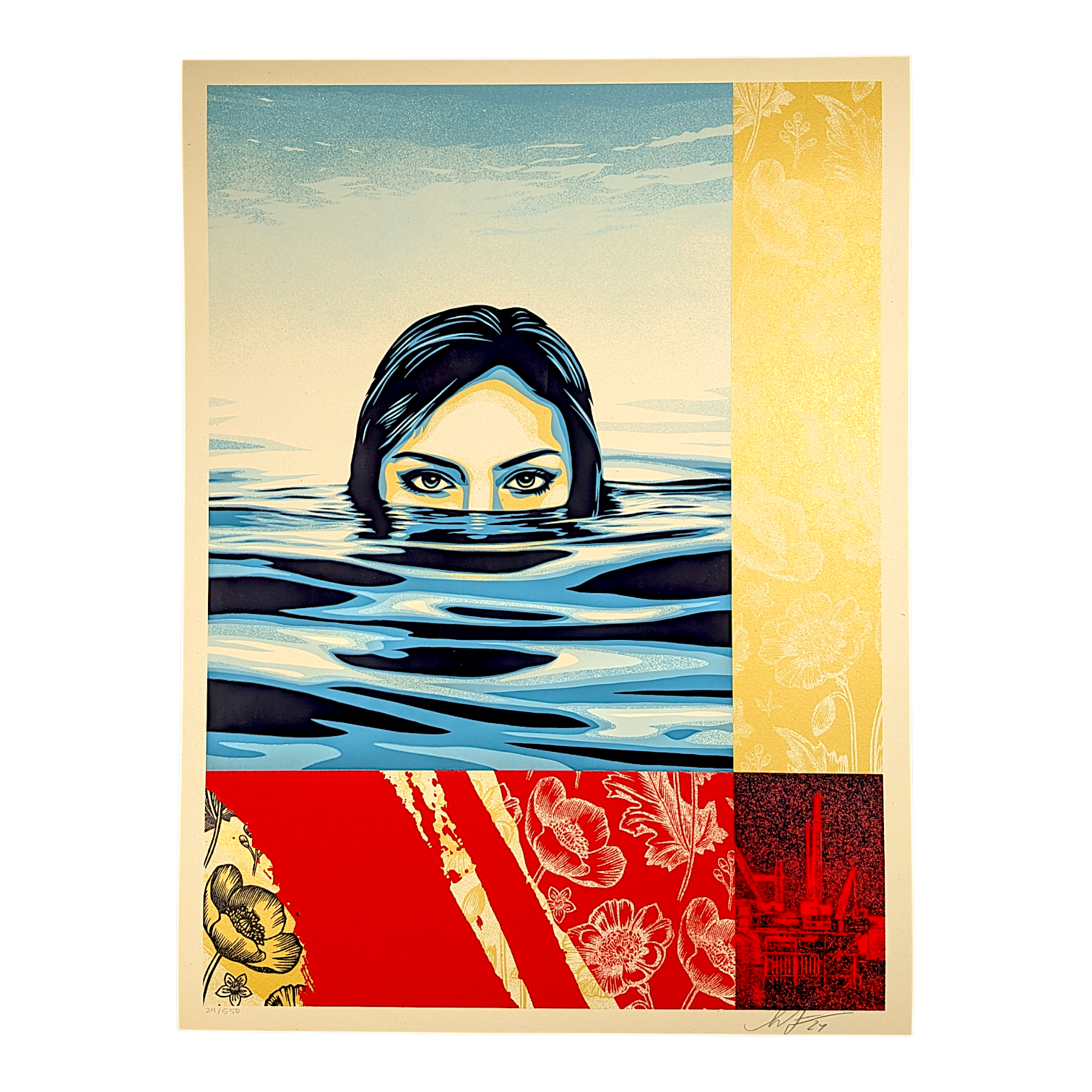 Shepard Fairey "Treading Water" Print