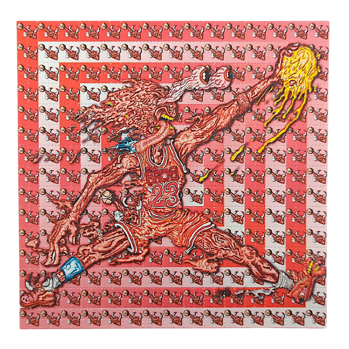 Aaron Brooks x Vincent Gordon (Melty Bros) "Melty Jumpman" Blotter Print