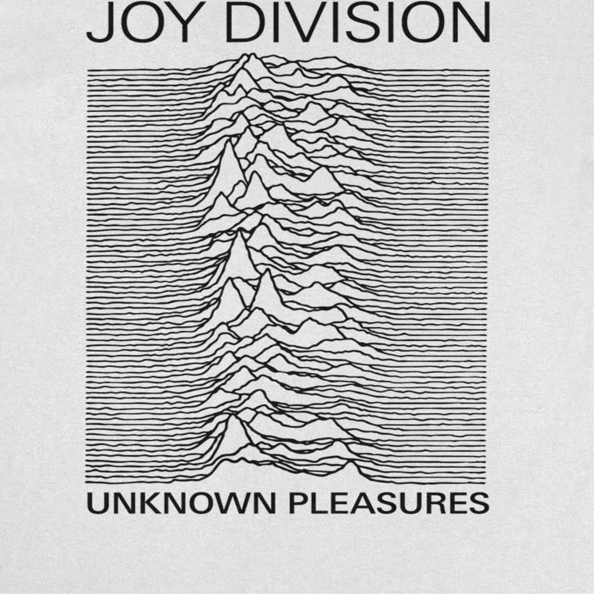 Joy Division Unknown Pleasures Titles T-Shirt